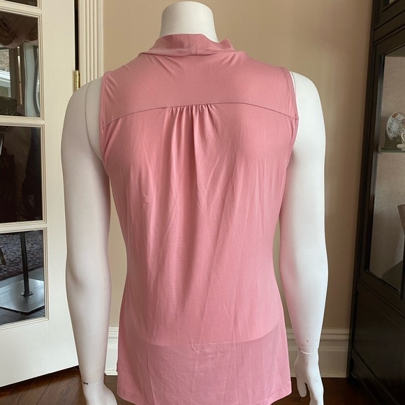 Worthington Soft Pink Drape Sleeveless Top Sz S - Picture 3 of 5